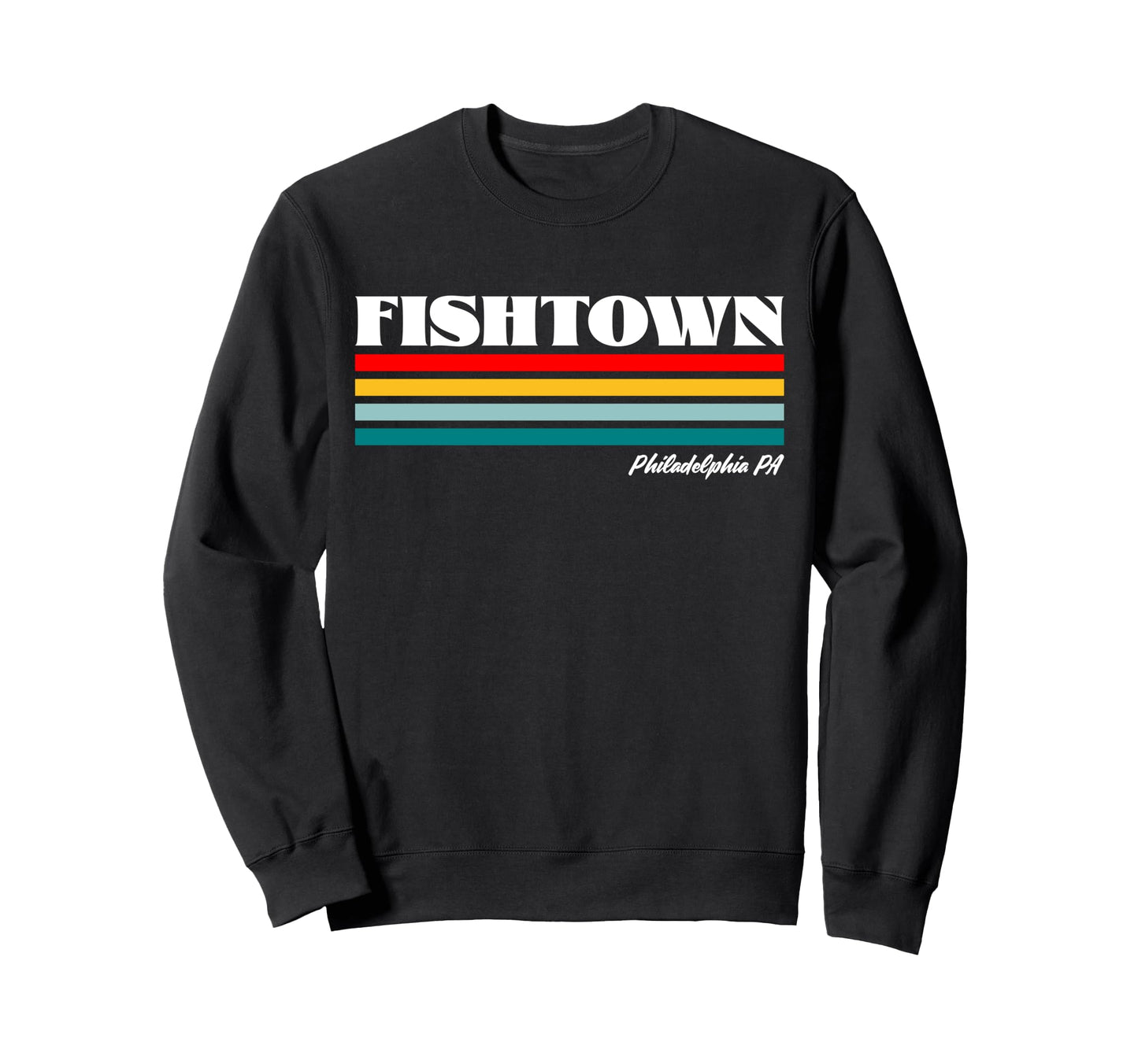 Fishtown Philadelphia Pa Rainbow Sweatshirt - Trendy Graphic Men Women - T-Shirt, Sweatshirt, Hoodie