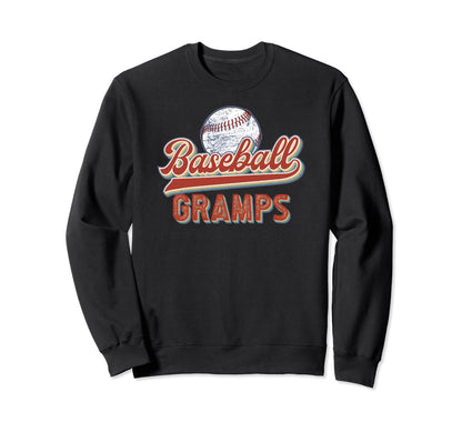 Baseball Gramps Grandpa Best Sweatshirt - Casual Everyday Wear Men Women - T-Shirt, Sweatshirt, Hoodie