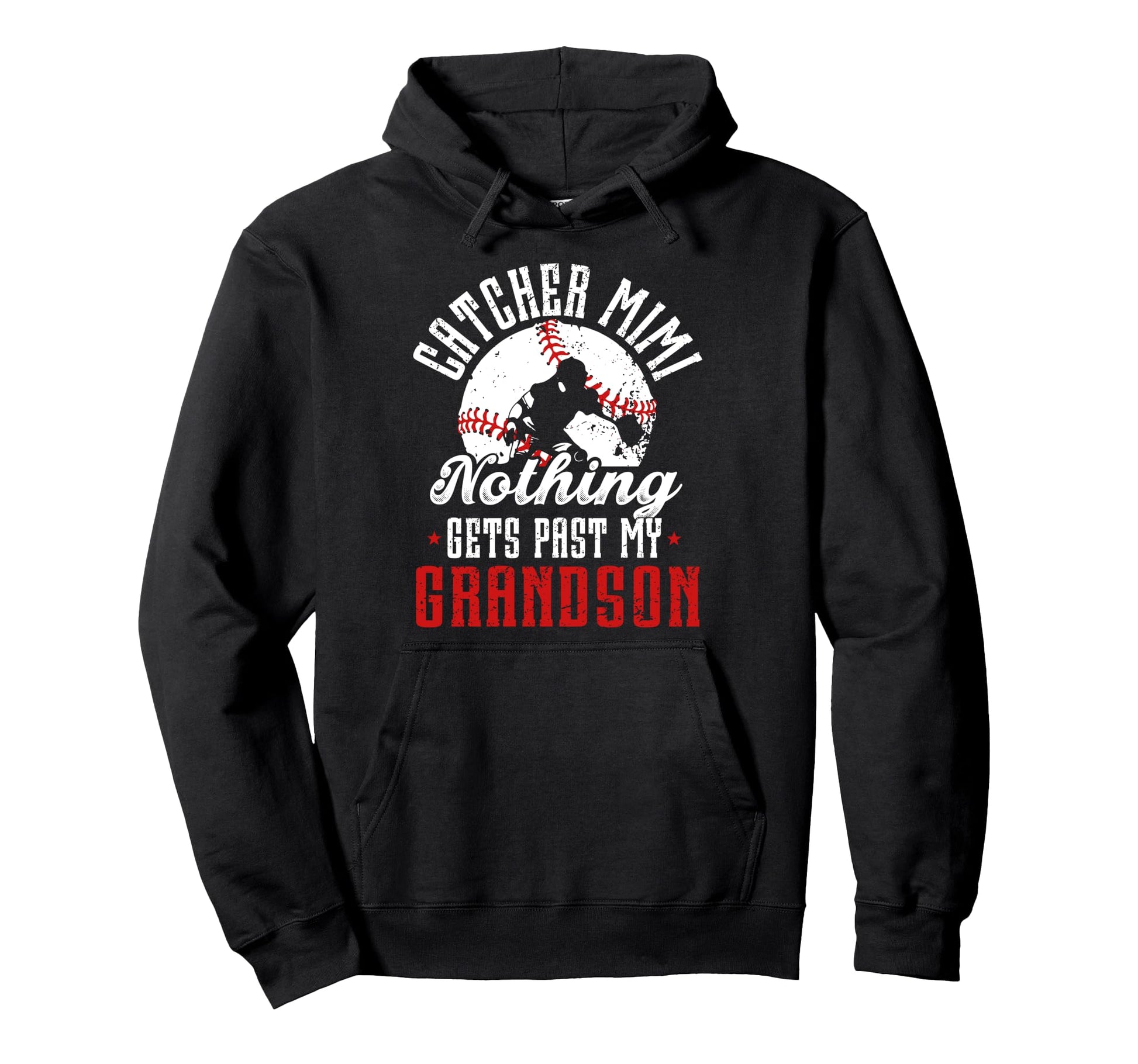 Baseball Catcher Mimi Proud Mimi Hoodie - Trendy Graphic for Adults - T-Shirt, Sweatshirt, Hoodie