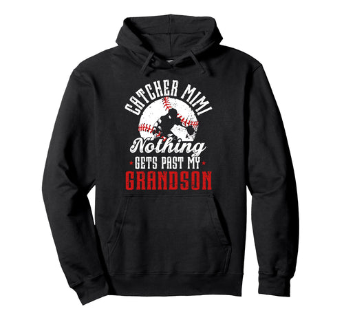 Baseball Catcher Mimi Proud Mimi Hoodie - Trendy Graphic for Adults - T-Shirt, Sweatshirt, Hoodie