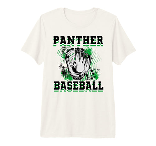 Panther Baseball Mom Grunge Glove T-Shirt - Custom Art Print for Adults - T-Shirt, Sweatshirt, Hoodie
