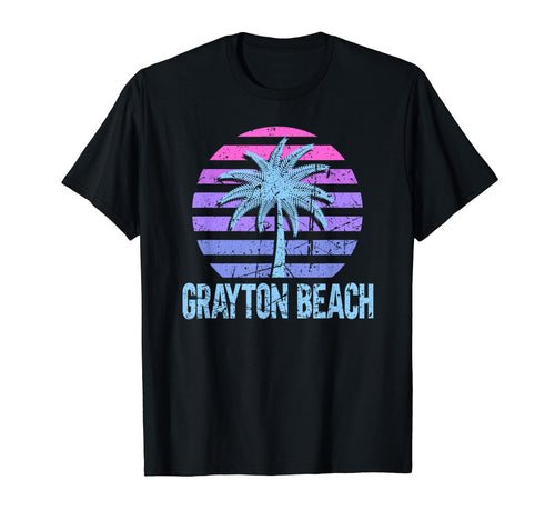 Grayton Beach Vacation Vaporwave T-Shirt - Casual Everyday Wear for Adults - T-Shirt, Sweatshirt, Hoodie