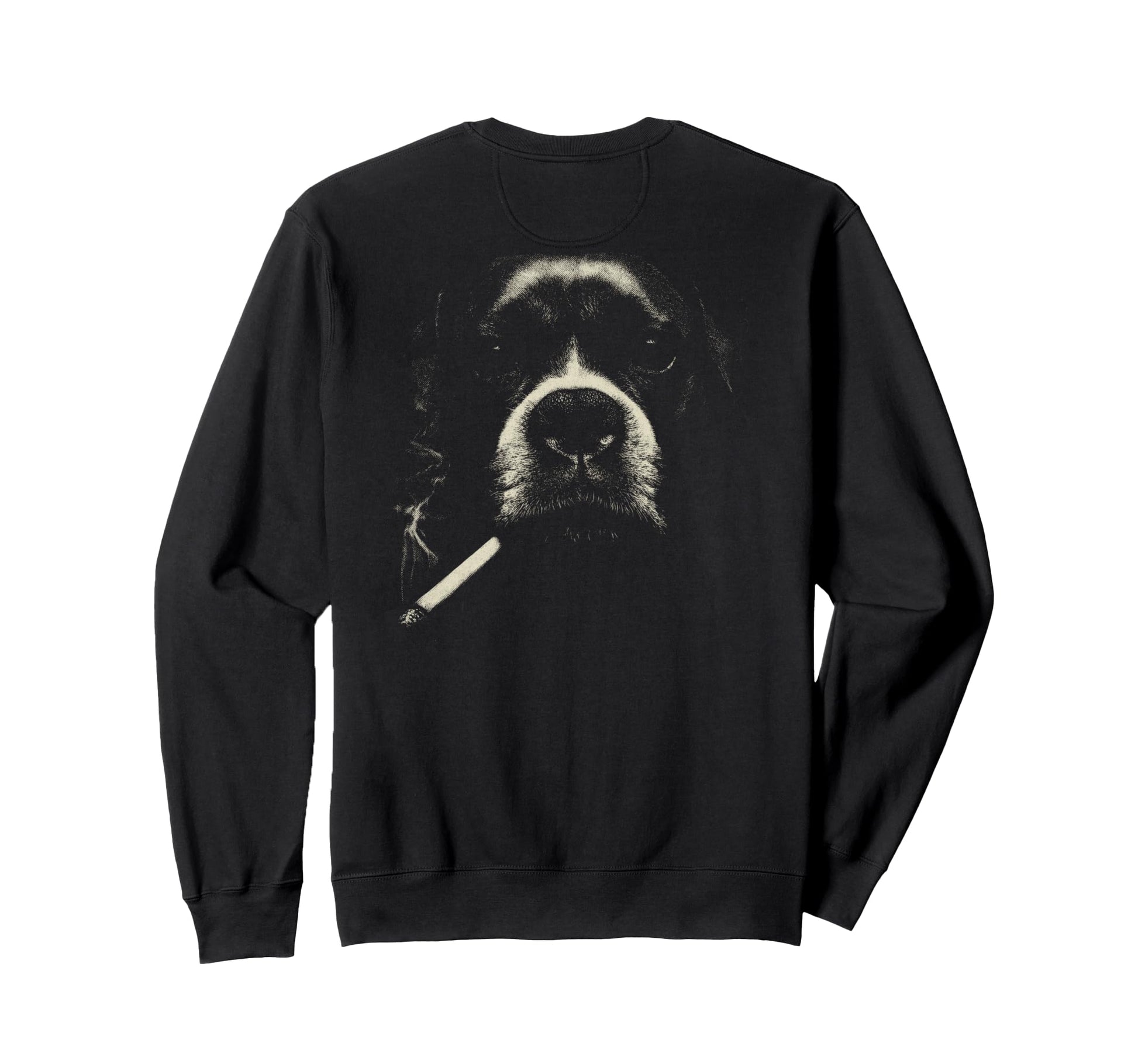 Boxer Smoking Cigarette Grunge Sweatshirt - Custom Art Print for Adults - T-Shirt, Sweatshirt, Hoodie