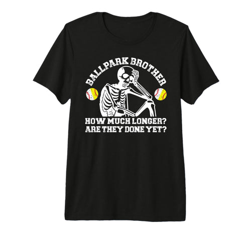 Ballpark Brother Funny Baseball T-Shirt - Minimalist Print for Adults - T-Shirt, Sweatshirt, Hoodie