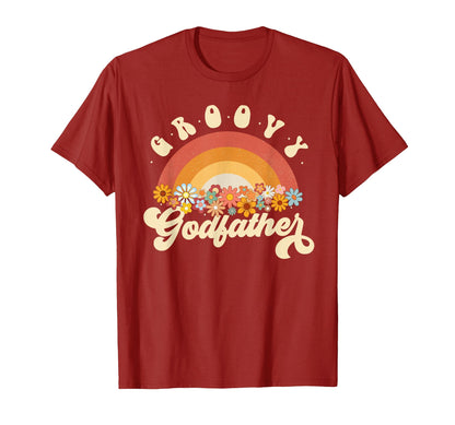 Groovy Godfather Rainbow Colorful T-Shirt - Streetwear Style Men Women - T-Shirt, Sweatshirt, Hoodie
