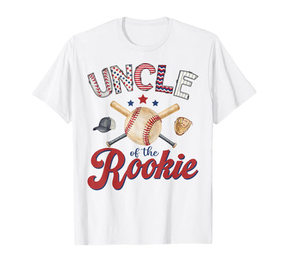 Uncle Rookie 1St Birthday Baseball Lover T-Shirt - Aesthetic Graphic Unisex - T-Shirt, Sweatshirt, Hoodie
