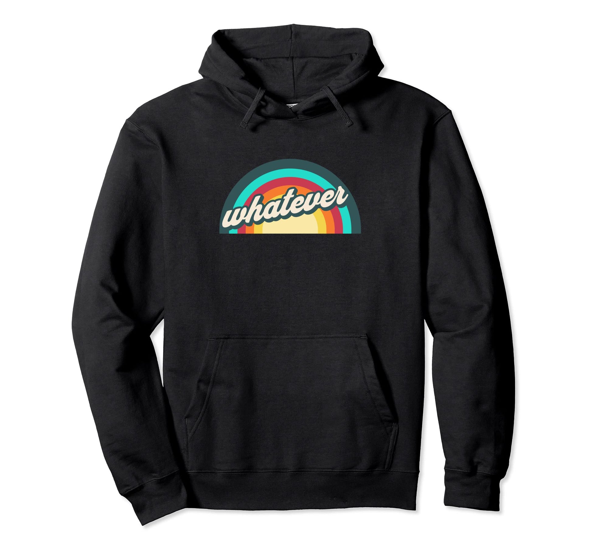 Indifference Rainbow Whatever Hoodie - Aesthetic Graphic Men Women - T-Shirt, Sweatshirt, Hoodie