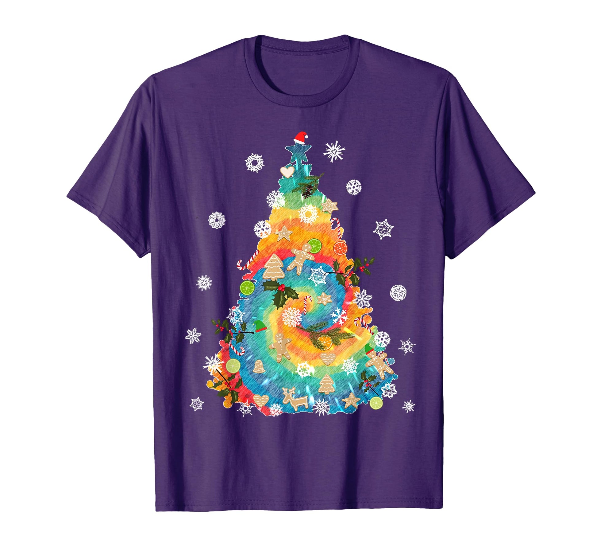Tie Dye 60S Rainbow Tree T-Shirt - Aesthetic Graphic Men Women - T-Shirt, Sweatshirt, Hoodie