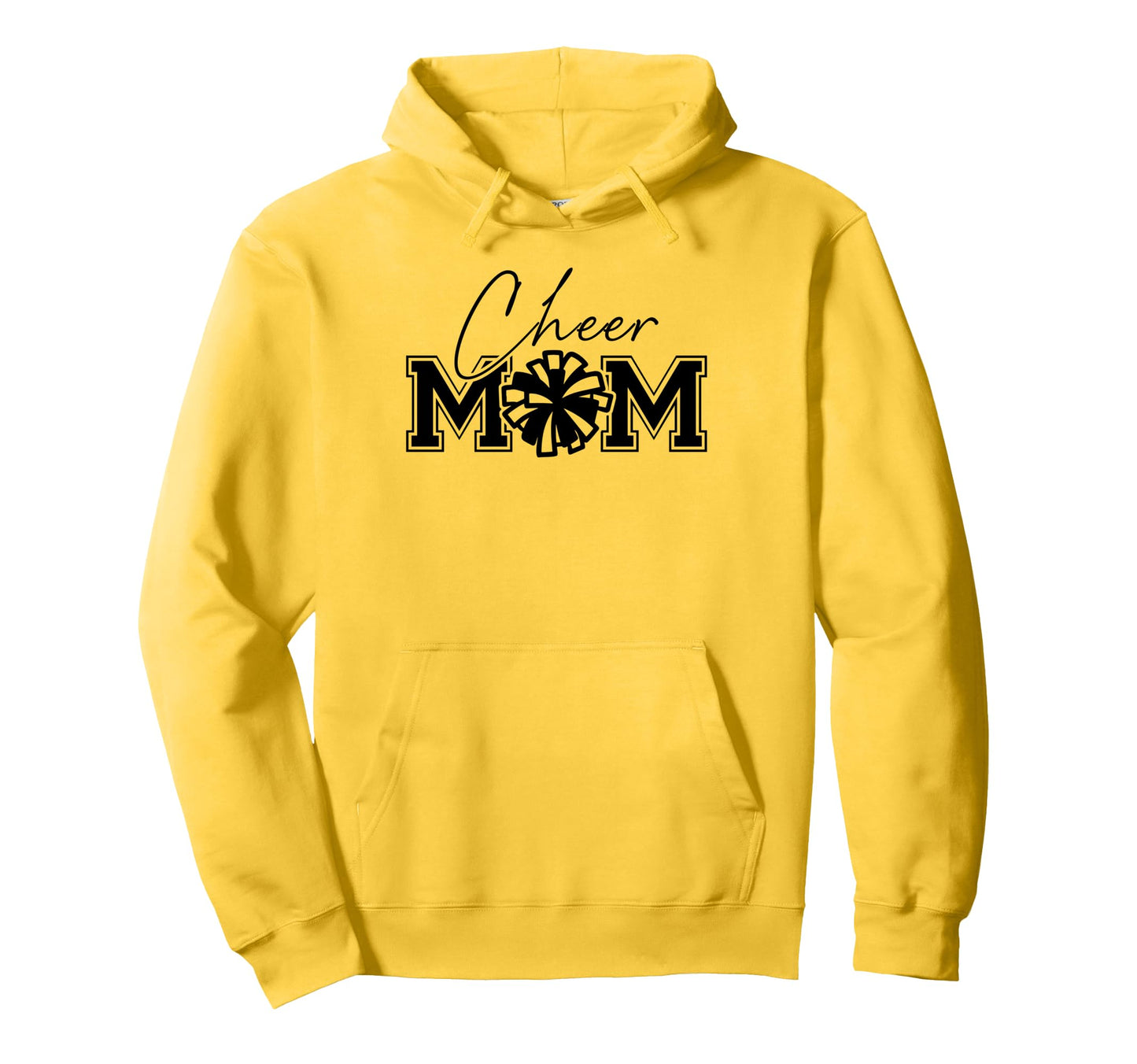 Cheer Mom Game Day Vibes Cheerleader Hoodie - Trendy Graphic for Adults - T-Shirt, Sweatshirt, Hoodie