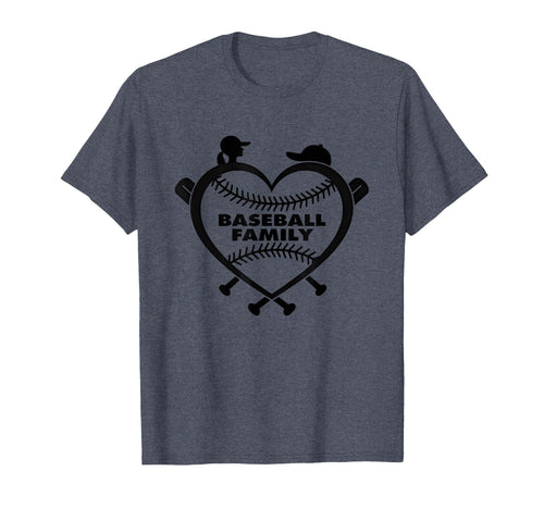 Baseball Family Sister Heart Love Fan T-Shirt - Custom Art Print Unisex - T-Shirt, Sweatshirt, Hoodie