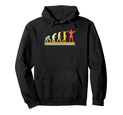 Weightlifting Evolution Squat Hoodie - Streetwear Style Men Women - T-Shirt, Sweatshirt, Hoodie