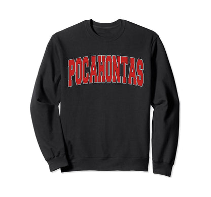 Pocahontas Ar Arkansas Varsity Usa Sweatshirt - Minimalist Print Unisex - T-Shirt, Sweatshirt, Hoodie