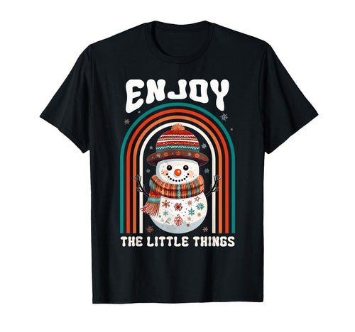 Hippie Snowman Boho Rainbow Groovy T-Shirt - Streetwear Style Unisex - T-Shirt, Sweatshirt, Hoodie
