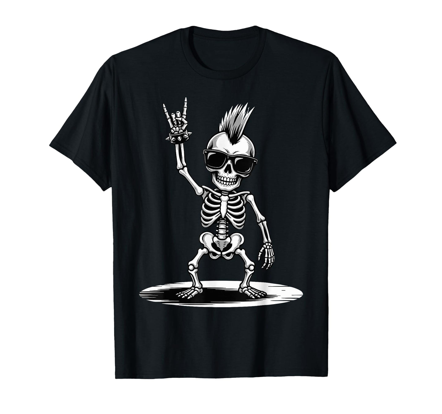 Funny Skeleton Loving Rock And T-Shirt - Fun Novelty Design for Adults - T-Shirt, Sweatshirt, Hoodie