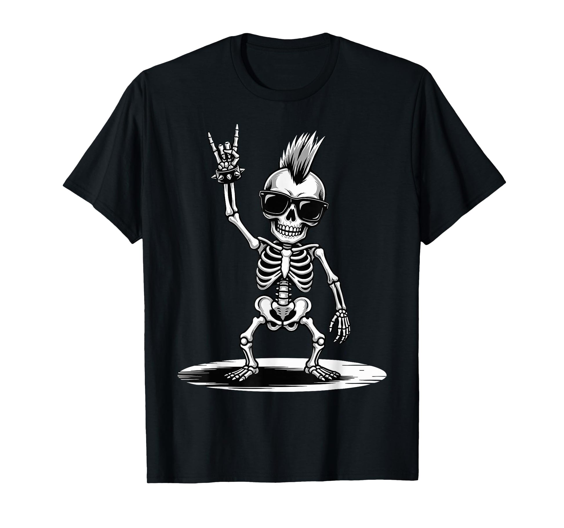 Funny Skeleton Loving Rock And T-Shirt - Fun Novelty Design for Adults - T-Shirt, Sweatshirt, Hoodie