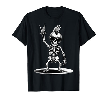 Funny Skeleton Loving Rock And T-Shirt - Fun Novelty Design for Adults - T-Shirt, Sweatshirt, Hoodie