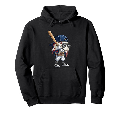 Dripping Baseball Batter Sunglasses Hoodie - Aesthetic Graphic Men Women - T-Shirt, Sweatshirt, Hoodie
