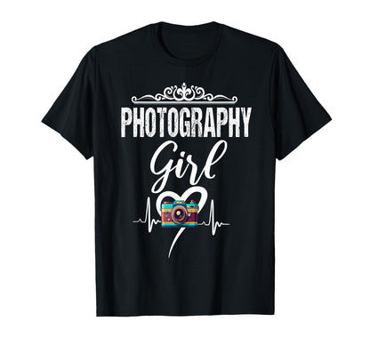 Womens Funny Photographer Camera T-Shirt - Casual Everyday Wear for Adults - T-Shirt, Sweatshirt, Hoodie
