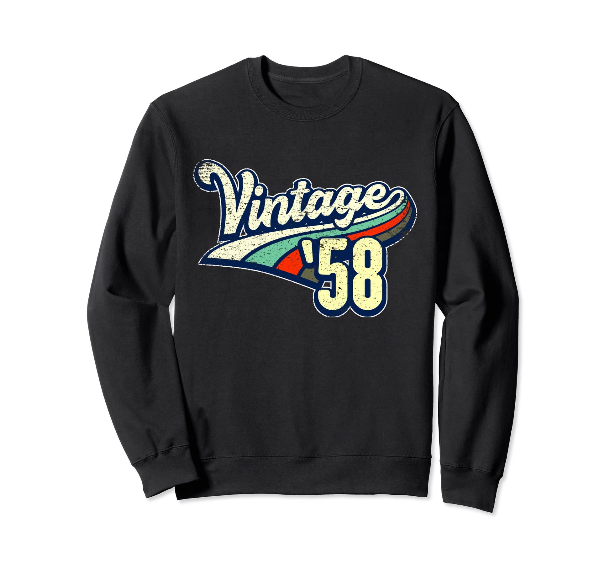 1958 Rainbow Born 1958 Sweatshirt - Casual Everyday Wear Men Women - T-Shirt, Sweatshirt, Hoodie