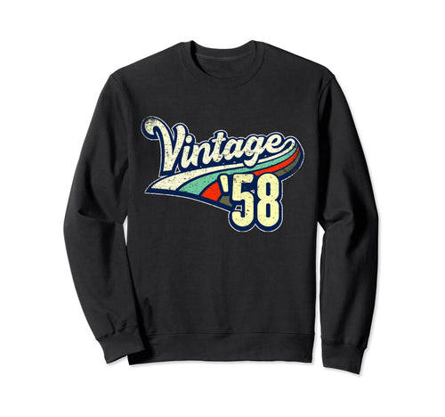 1958 Rainbow Born 1958 Sweatshirt - Casual Everyday Wear Men Women - T-Shirt, Sweatshirt, Hoodie