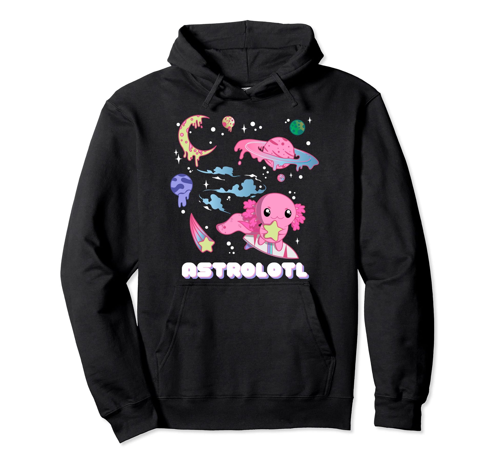 Astrolotl Funny Kawaii Pastel Goth Hoodie - Trendy Graphic Men Women - T-Shirt, Sweatshirt, Hoodie
