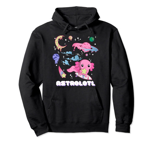 Astrolotl Funny Kawaii Pastel Goth Hoodie - Trendy Graphic Men Women - T-Shirt, Sweatshirt, Hoodie