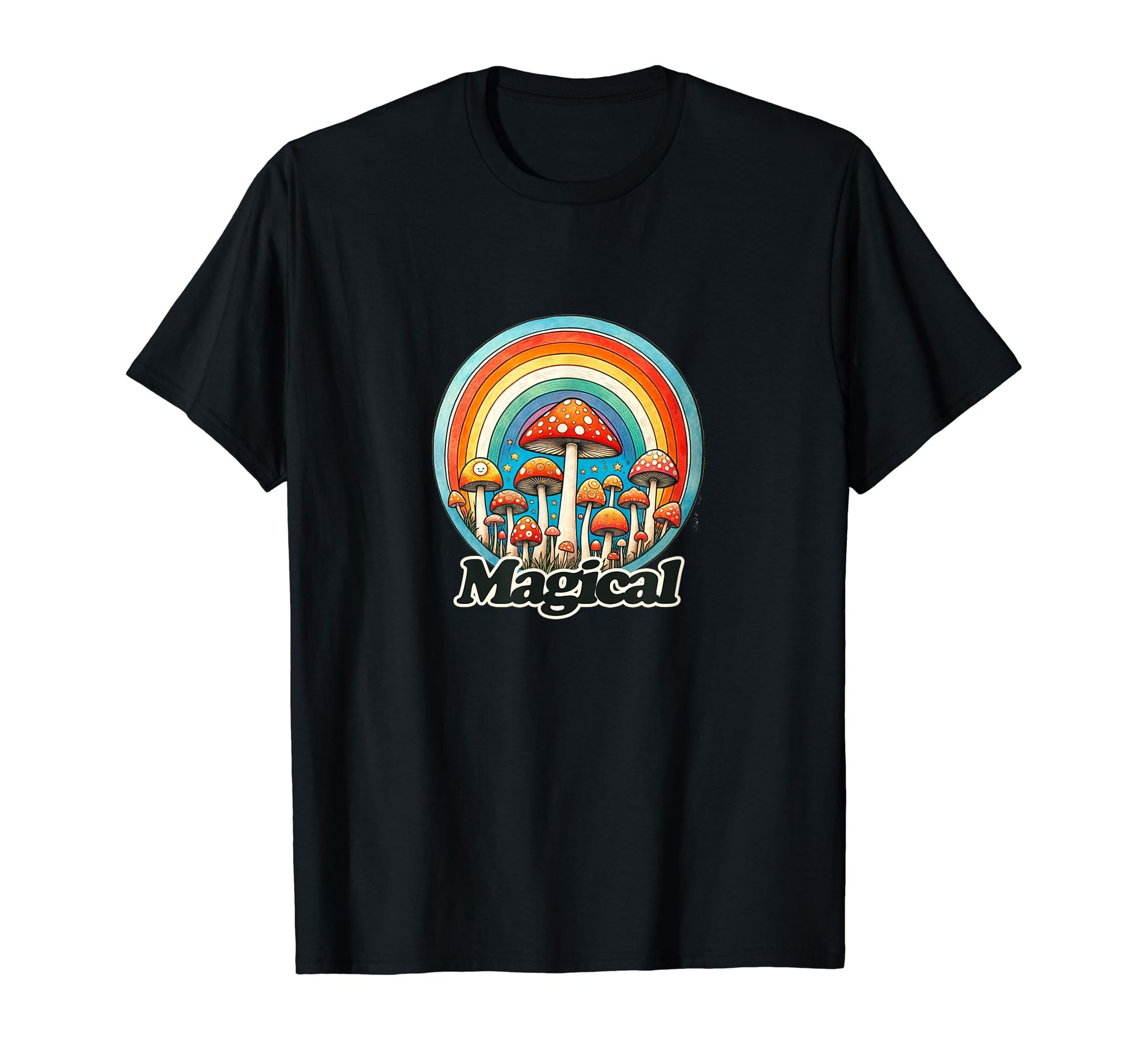 Mushrooms Are Rainbow Mushroom 80S T-Shirt - Streetwear Style Men Women - T-Shirt, Sweatshirt, Hoodie