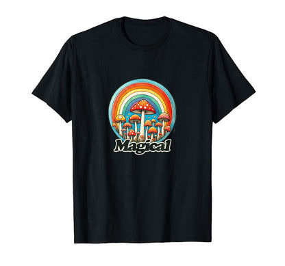 Mushrooms Are Rainbow Mushroom 80S T-Shirt - Streetwear Style Men Women - T-Shirt, Sweatshirt, Hoodie
