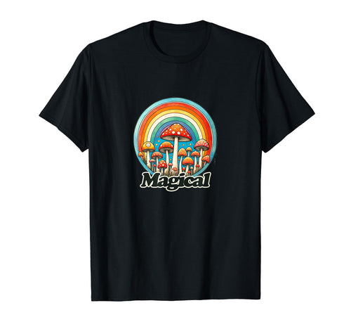 Mushrooms Are Rainbow Mushroom 80S T-Shirt - Streetwear Style Men Women - T-Shirt, Sweatshirt, Hoodie