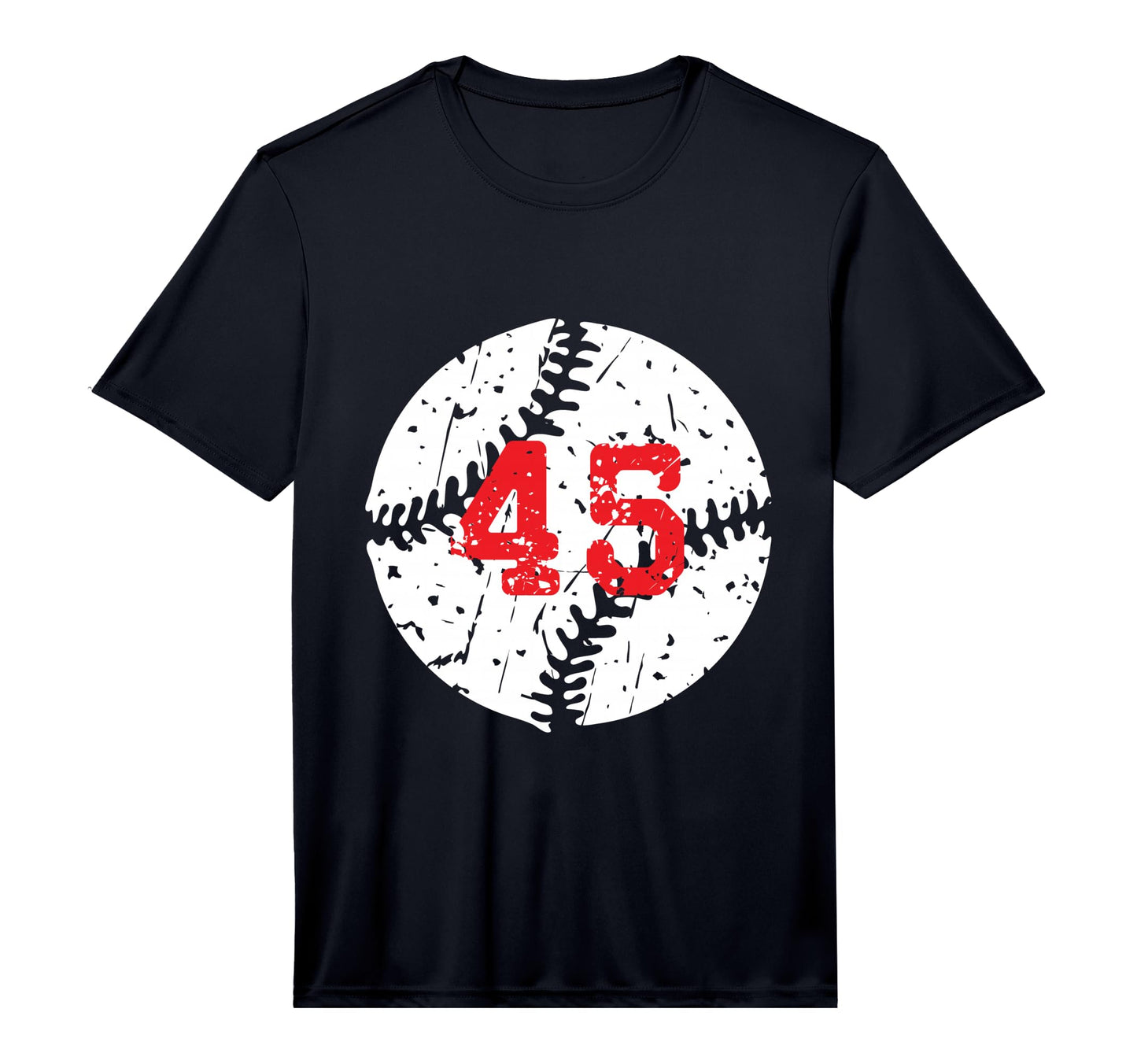 Number 45 Baseball Softball Number 45 T-Shirt - Streetwear Style Men Women - T-Shirt, Sweatshirt, Hoodie