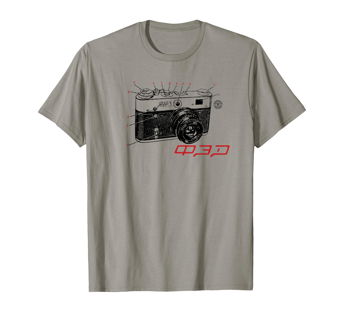 Fed Rangefinder Ussr Soviet T-Shirt - Novelty Apparel for Adults - T-Shirt, Sweatshirt, Hoodie