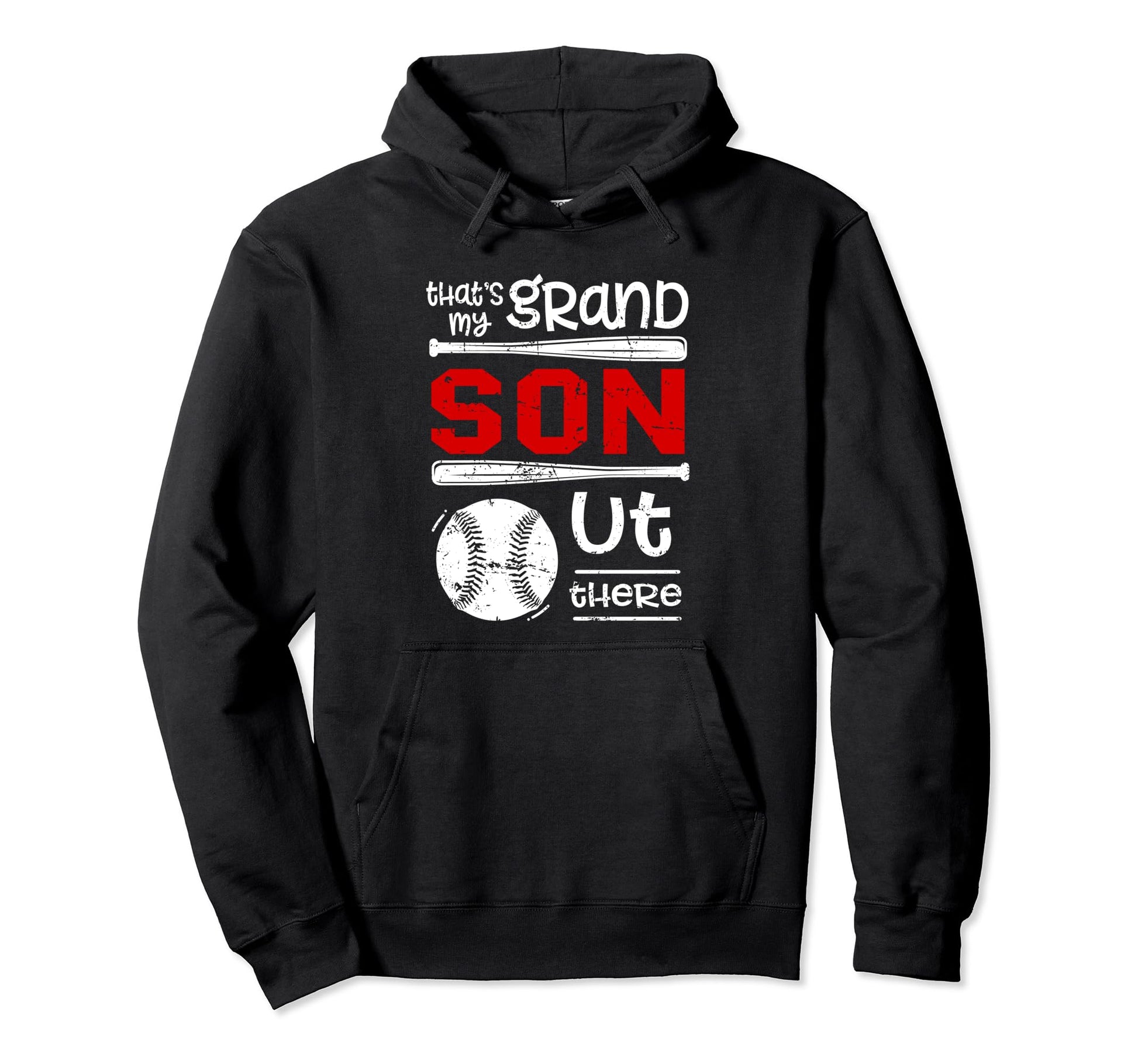 Thats My Grandson Out There Baseball Hoodie - Trendy Graphic Men Women - T-Shirt, Sweatshirt, Hoodie