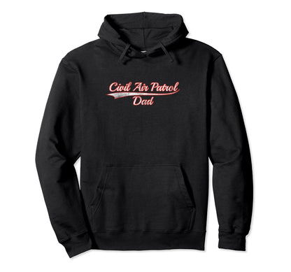 Civil Air Patrol Dad Varsity Distressed Hoodie - Unique Graphic for Adults - T-Shirt, Sweatshirt, Hoodie