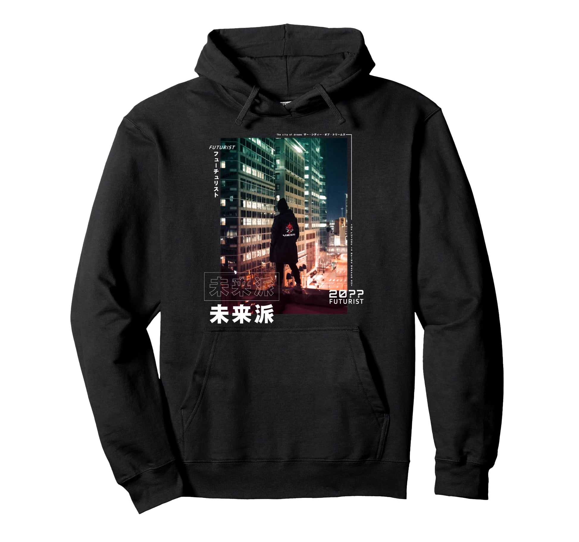 Japanese Vaporwave Futuristic Hoodie - Minimalist Print for Adults - T-Shirt, Sweatshirt, Hoodie