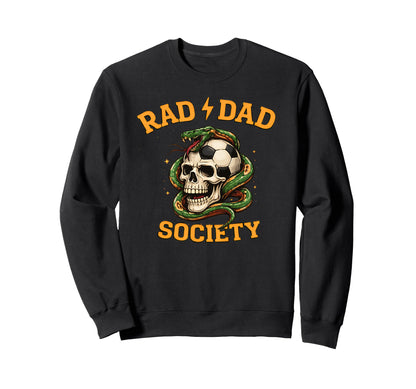 Soccer Father Rad Dad Society Gameday Sweatshirt - Minimalist Print Unisex - T-Shirt, Sweatshirt, Hoodie
