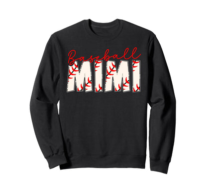 Baseball Mimi Grandma Baseball Sweatshirt - Trendy Graphic Men Women - T-Shirt, Sweatshirt, Hoodie