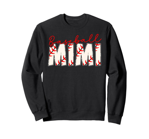Baseball Mimi Grandma Baseball Sweatshirt - Trendy Graphic Men Women - T-Shirt, Sweatshirt, Hoodie
