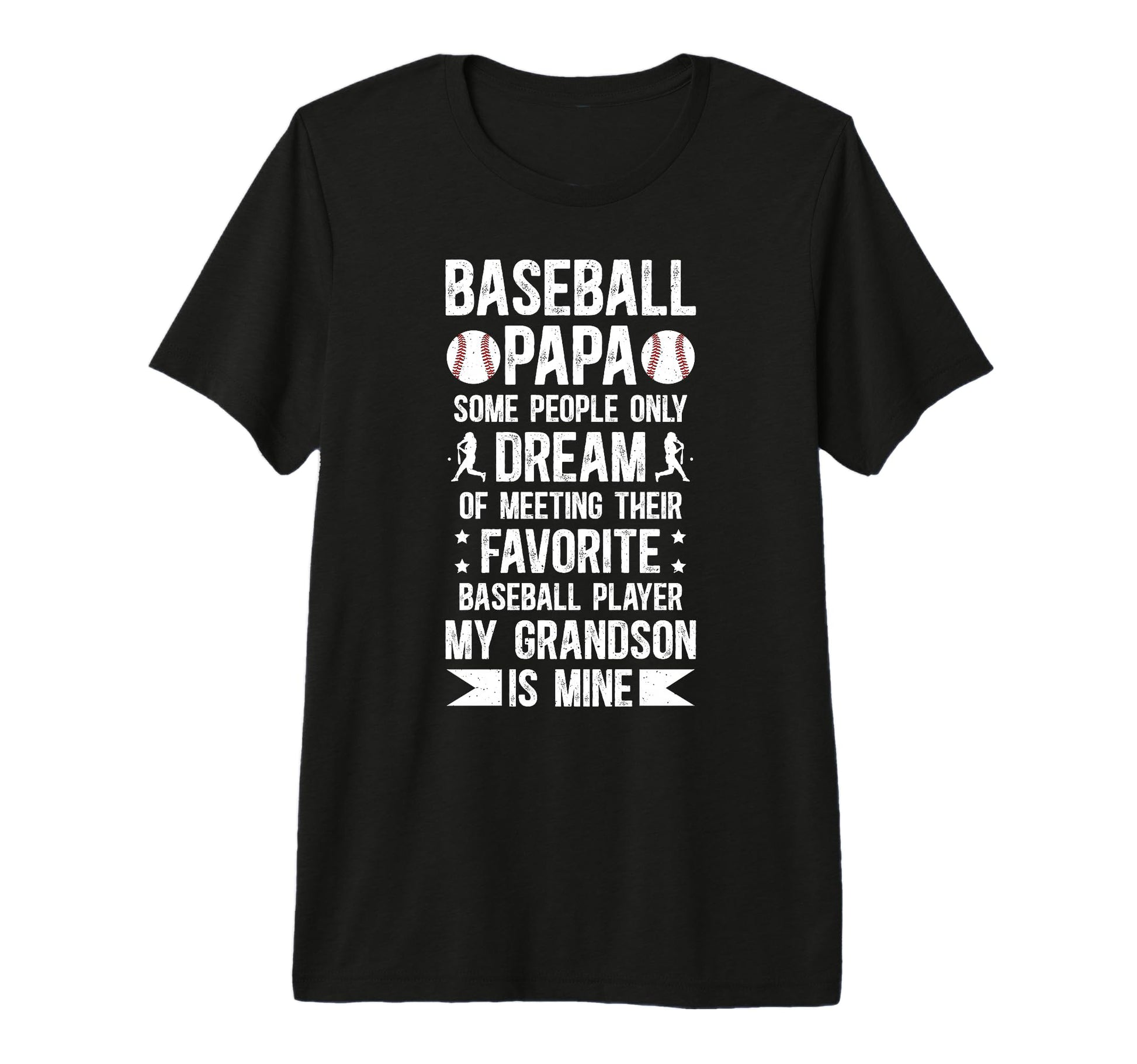 Mens Favorite Baseball Player Papa T-Shirt - Streetwear Style for Adults - T-Shirt, Sweatshirt, Hoodie