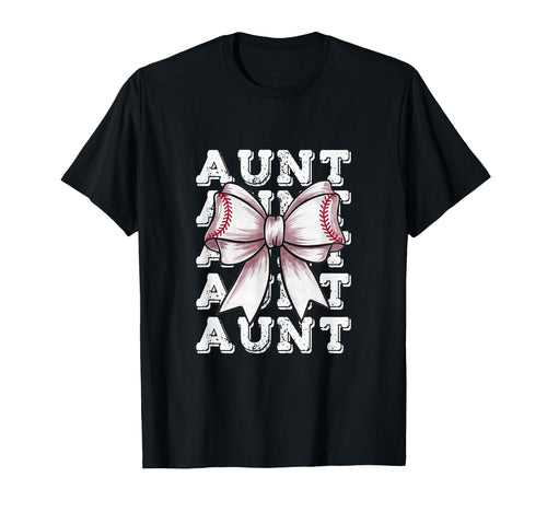 Coquette Baseball Aunt Matching Family T-Shirt - Fun Novelty Design Unisex - T-Shirt, Sweatshirt, Hoodie