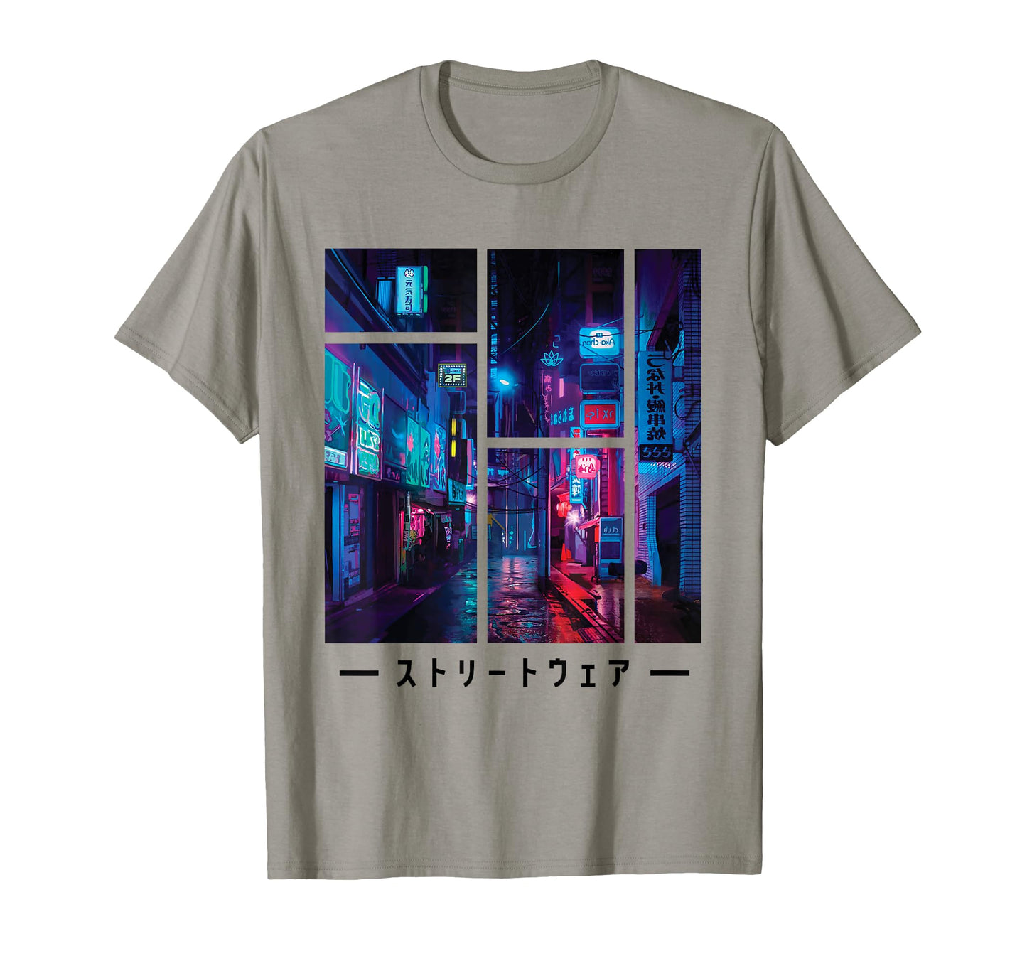 Cyberpunk Synthwave City Vaporwave T-Shirt - Trendy Graphic Unisex - T-Shirt, Sweatshirt, Hoodie