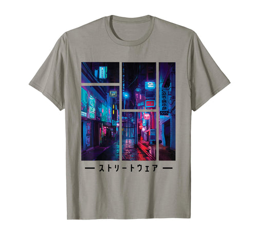 Cyberpunk Synthwave City Vaporwave T-Shirt - Trendy Graphic Unisex - T-Shirt, Sweatshirt, Hoodie
