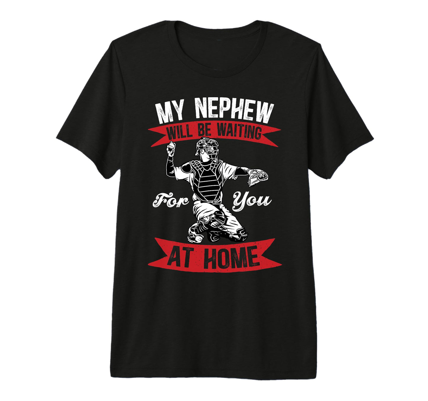 Mens Funny Baseball Catcher Uncle T-Shirt - Fun Novelty Design for Adults - T-Shirt, Sweatshirt, Hoodie