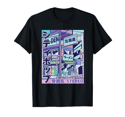 City Pop Aesthetic Vaporwave 80S T-Shirt - Aesthetic Graphic for Adults - T-Shirt, Sweatshirt, Hoodie