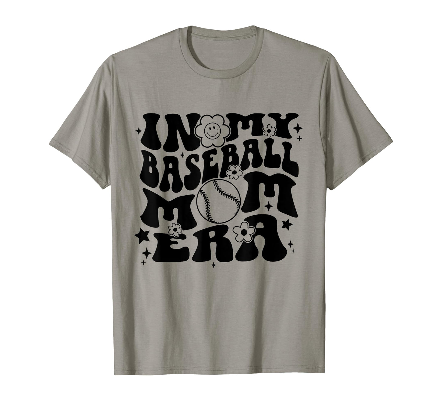 My Baseball Mom Era Groovy Sports Parent T-Shirt - Graphic Print for Adults - T-Shirt, Sweatshirt, Hoodie