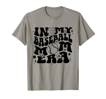 My Baseball Mom Era Groovy Sports Parent T-Shirt - Graphic Print for Adults - T-Shirt, Sweatshirt, Hoodie
