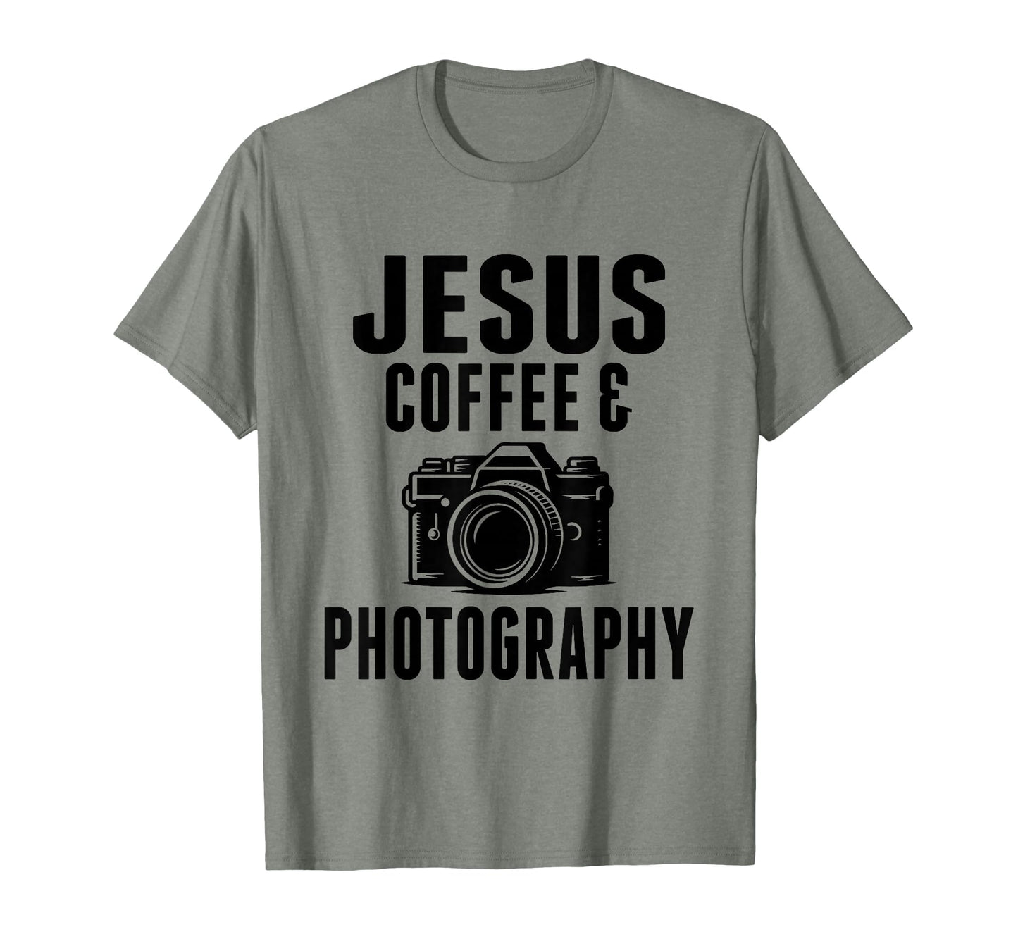 Jesus Coffee And Photography Funny T-Shirt - Aesthetic Graphic Unisex - T-Shirt, Sweatshirt, Hoodie