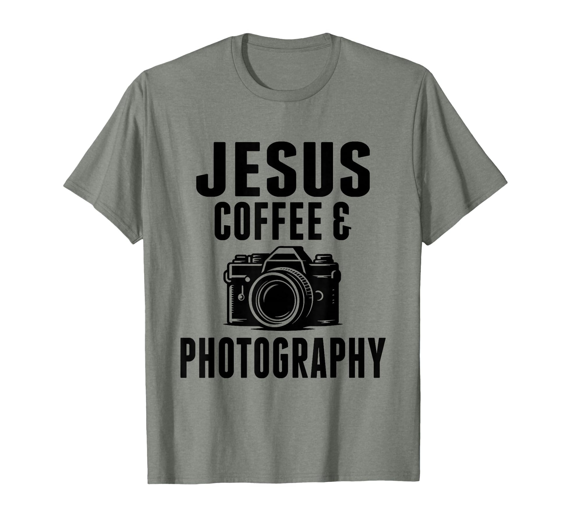 Jesus Coffee And Photography Funny T-Shirt - Aesthetic Graphic Unisex - T-Shirt, Sweatshirt, Hoodie