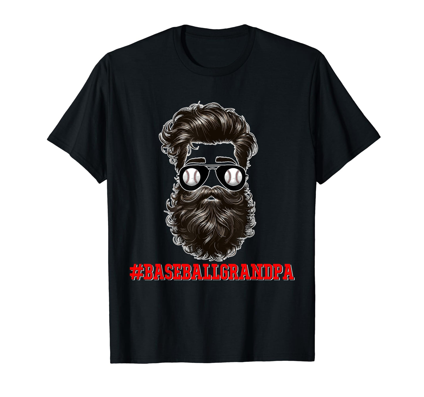Baseball Grandpa Costume Sunglasses T-Shirt - Aesthetic Graphic Unisex - T-Shirt, Sweatshirt, Hoodie