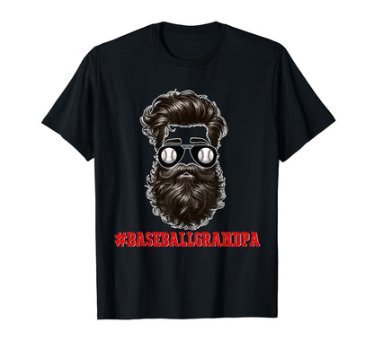 Baseball Grandpa Costume Sunglasses T-Shirt - Aesthetic Graphic Unisex - T-Shirt, Sweatshirt, Hoodie