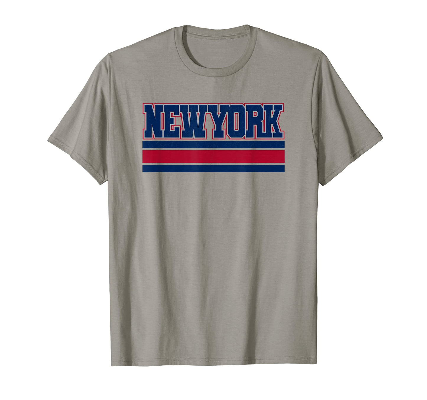 New York Red Navy Blue Ny Stripes T-Shirt - Fun Novelty Design Men Women - T-Shirt, Sweatshirt, Hoodie